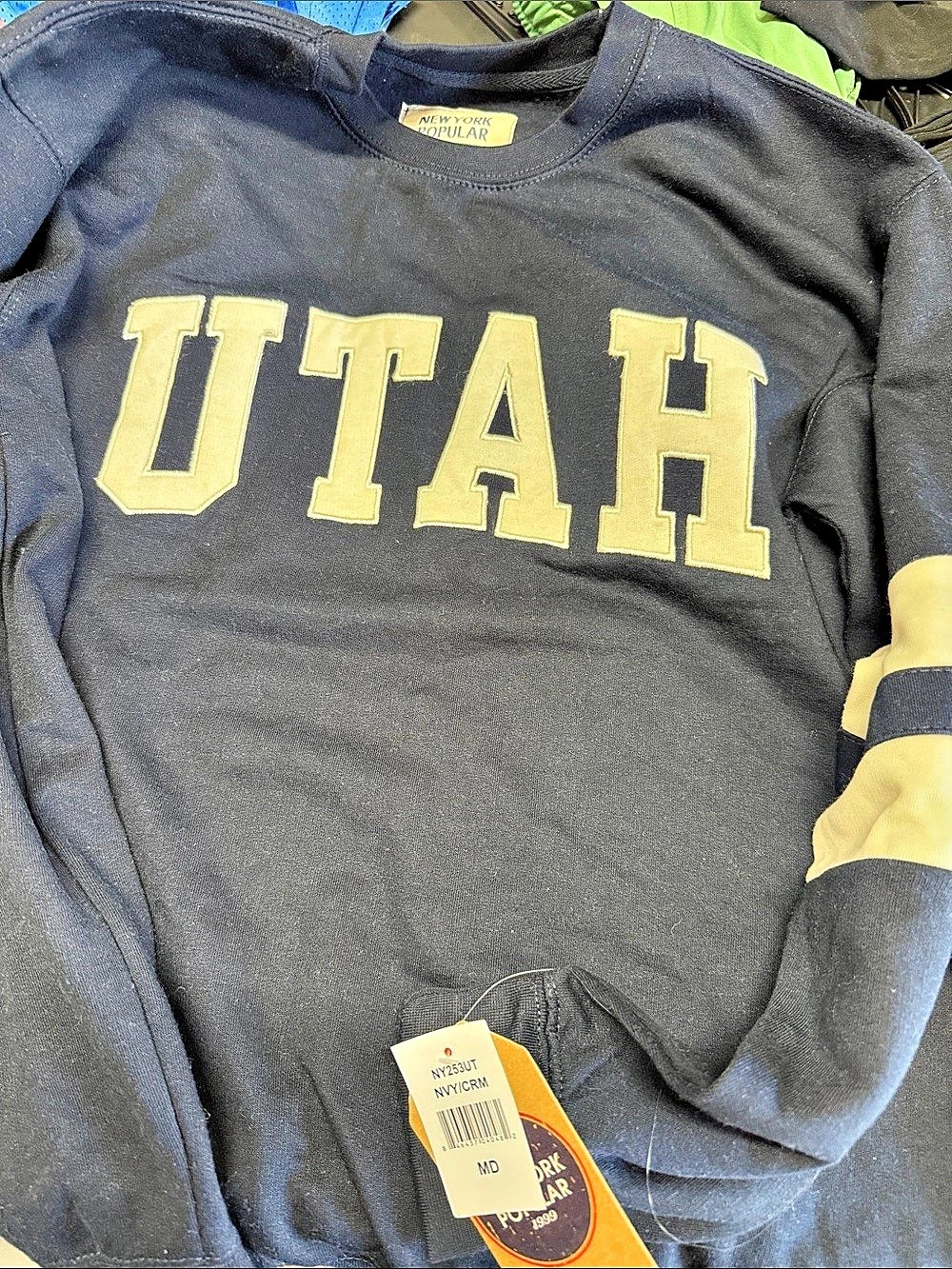 New York Popular Utah Collegiate Crewneck Sweatshirt Medium